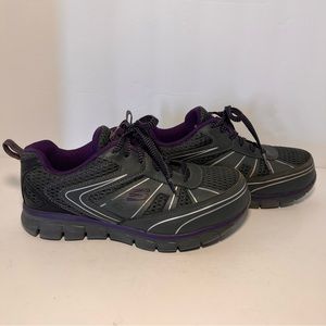 Skechers Work Algonac Alloy Toe Work Slip Resistant Size 6.5 Women’s Purple Flex